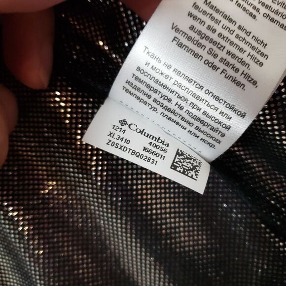 Columbia Omni-Heat waterproof black moto jacket, size large Faux Leather Sz L - Picture 9 of 14